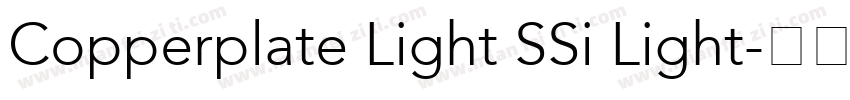 Copperplate Light SSi Light字体转换